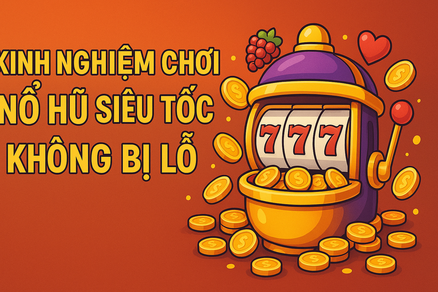 Kinh Nghiệm Chơi Nổ Hũ Siêu Tốc Không Bị Lỗ – Bí Kíp Vàng Dành Cho Người Mới
